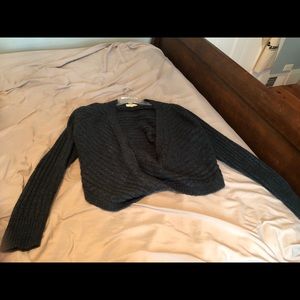 ModCloth Faux Wrap Cropped Sweater